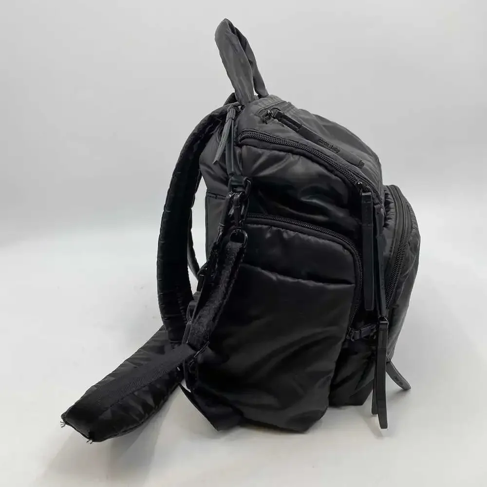 Caraa Black Nylon Backpack Baby Bag | OS Regular</title